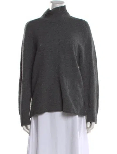 Pre-owned Theory Turtleneck Sweater In Gray
