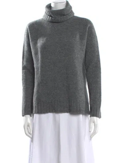 Pre-owned Theory Turtleneck Sweater In Gray