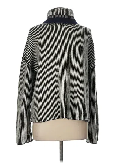 Pre-owned Theory Turtleneck Sweater In Gray