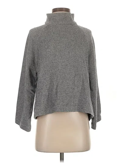 Pre-owned Theory Turtleneck Sweater In Gray