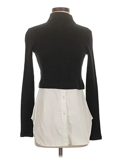 Pre-owned Theory Turtleneck Sweater In Gray