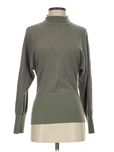Pre-owned Theory Turtleneck Sweater In Green