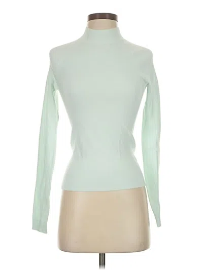Pre-owned Theory Turtleneck Sweater In Green