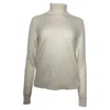 Theory Turtleneck Sweater In Ivory Cashmere In White