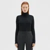 Theory Turtleneck Sweater In Regal Wool In Black