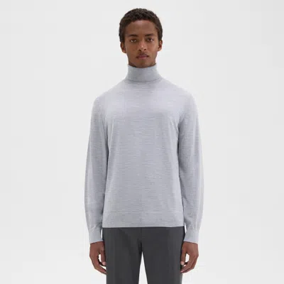Theory Turtleneck Sweater In Regal Wool In Gray