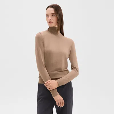 Theory Turtleneck Sweater In Regal Wool In Palomino