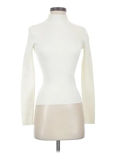 Pre-owned Theory Turtleneck Sweater In Ivory