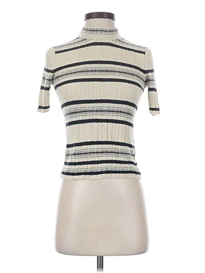Pre-owned Theory Turtleneck Sweater In Ivory