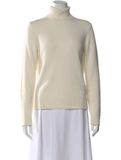 Pre-owned Theory Turtleneck Sweater In Neutral