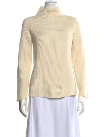 Pre-owned Theory Turtleneck Sweater In Neutrals