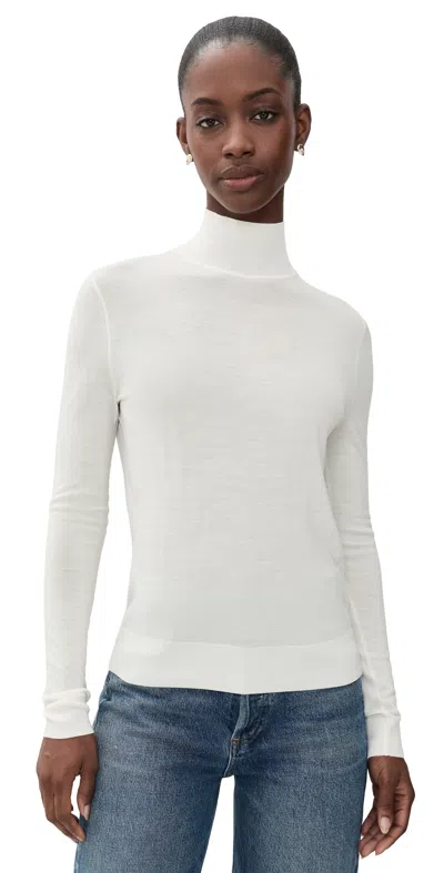 Theory Turtleneck Sweater New Ivory In White
