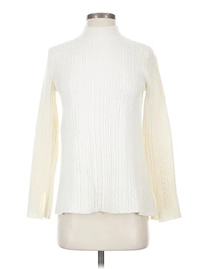 Pre-owned Theory Turtleneck Sweater In White