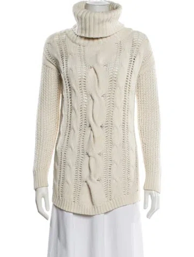 Pre-owned Theory Turtleneck Sweater In White