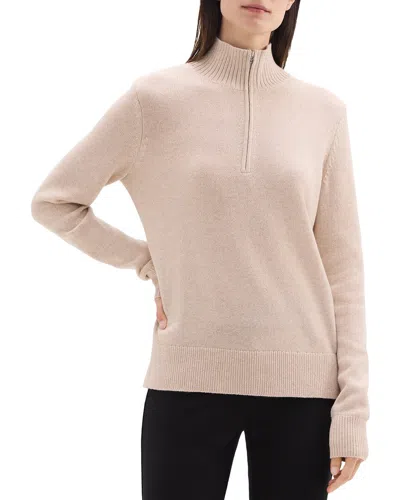 Theory Turtleneck Wool-blend Sweater In Brown