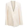 Theory Tuxedo Jacket In White Triacetate