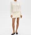 Theory Cropped Sweater In Cashmere In Multi