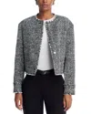Theory Tweed Jacket In Black Multi