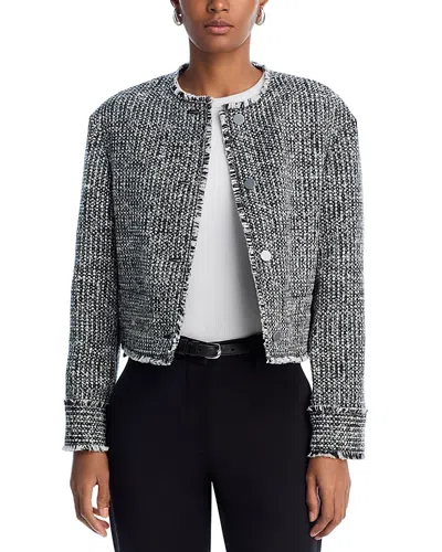 Theory Tweed Jacket In Black Multi