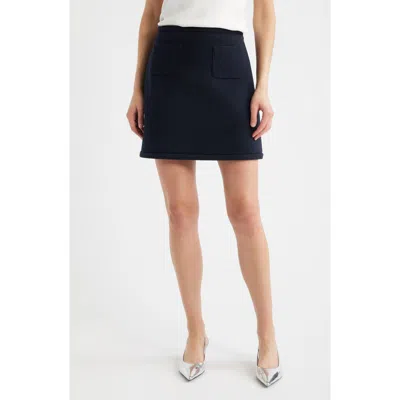 Theory Tweed Miniskirt In Black