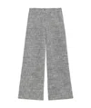 Theory Tweed Wide-leg Cargo Pants In Gray