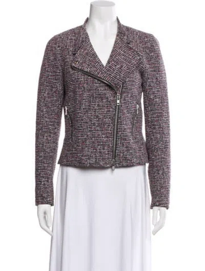 Pre-owned Theory Tweed Pattern Blazer In Multi