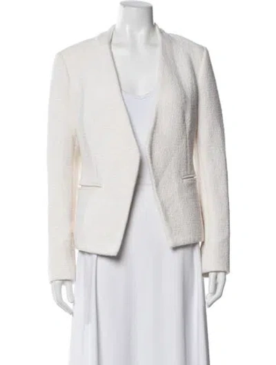 Pre-owned Theory Tweed Pattern Blazer In Neutrals