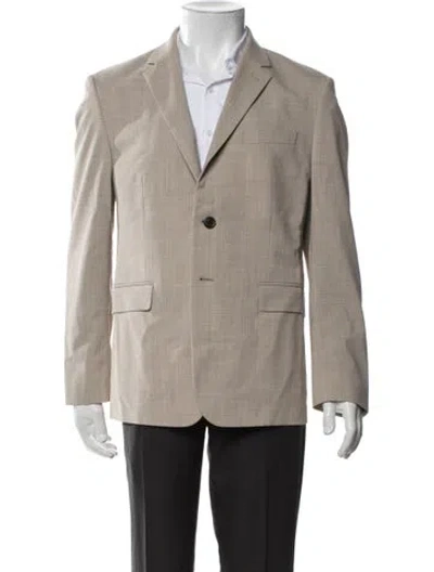 Pre-owned Theory Tweed Pattern Blazer In Neutrals