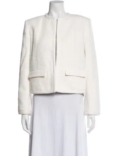 Pre-owned Theory Tweed Pattern Blazer W/ Tags In Neutrals