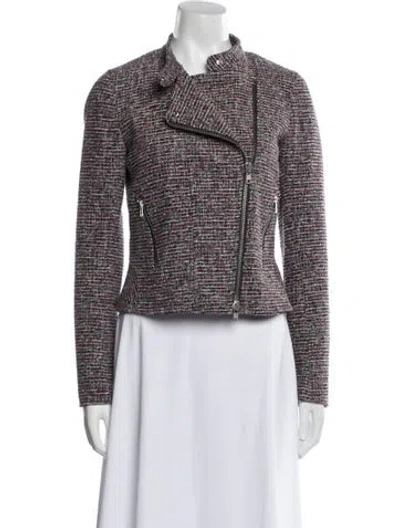 Pre-owned Theory Tweed Pattern Evening Jacket In Multi