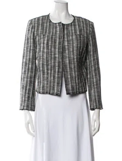 Pre-owned Theory Tweed Pattern Evening Jacket In Multi