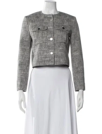 Pre-owned Theory Tweed Pattern Jacket W/ Tags In Multi