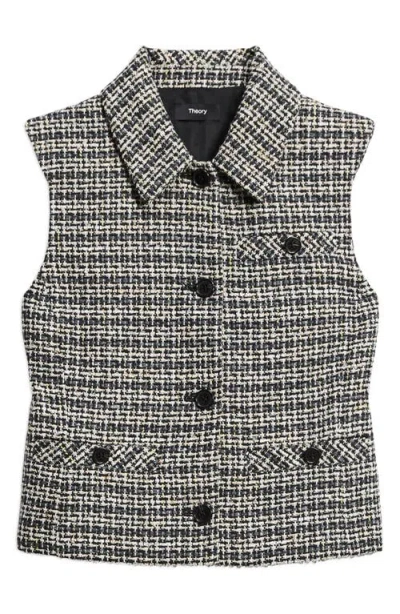 Theory Tweed Vest In Multi