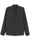Theory Snap-up Water Resistant Performance Shirt Jacket In Grey