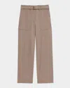 Theory Twill Utility Pants In Walnut
