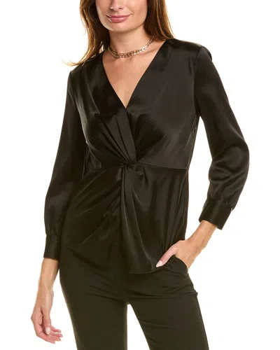 Theory Twist Blouse In Black