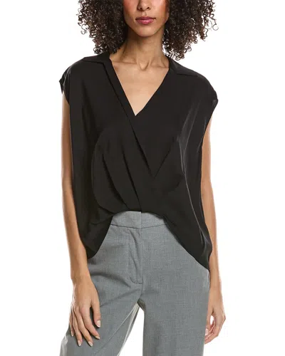 Theory Twist Blouse In Black