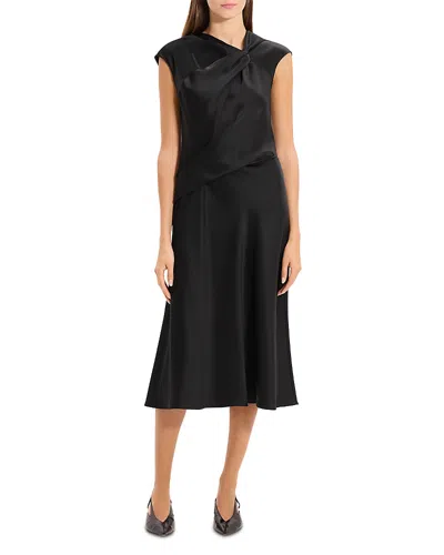 THEORY TWIST BODICE DRESS