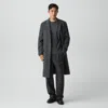 Theory Two-button Coat In Atelier Wool In Gray