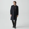 Theory Two-button Coat In Plush Melton In Blue