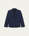 Theory Two-button Zip-sleeve Jacket In Nocturne Navy