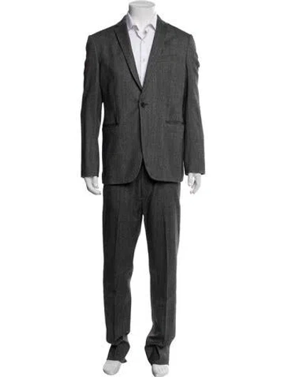 Pre-owned Theory Two-piece Suit In Gray
