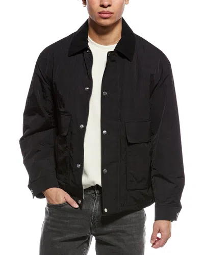 Theory Utility Blouson Tumbled Jacket In Black