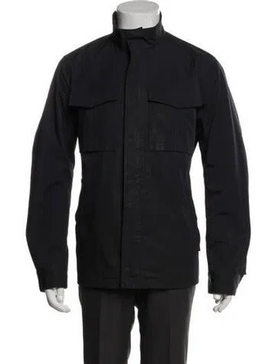 Pre-owned Theory Utility Jacket In Blue