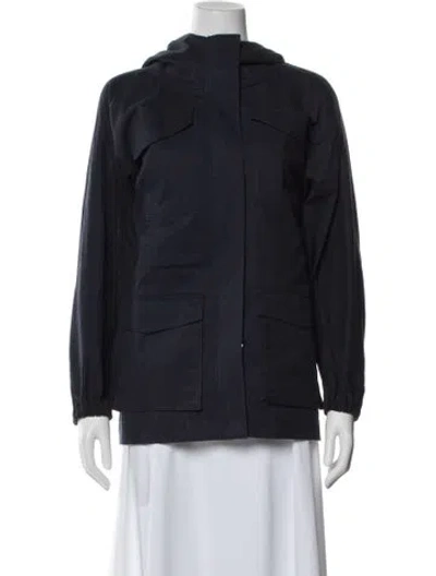 Pre-owned Theory Utility Jacket In Blue