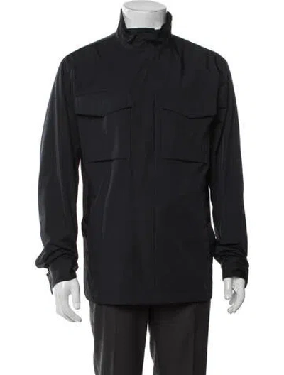 Pre-owned Theory Utility Jacket In Blue