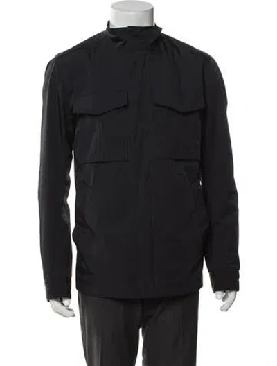 Pre-owned Theory Utility Jacket In Blue