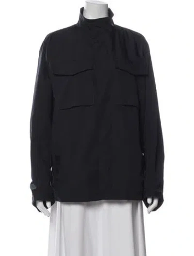 Pre-owned Theory Utility Jacket In Gray