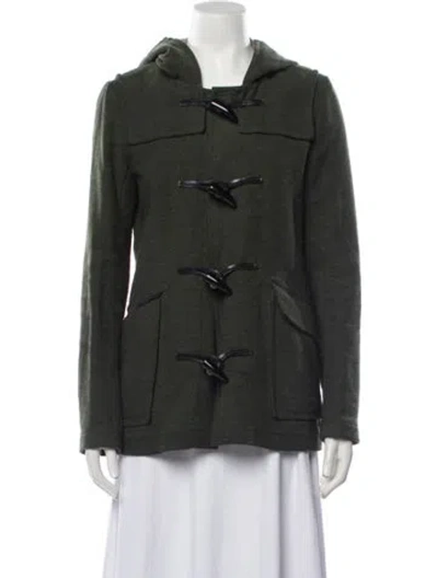 Pre-owned Theory Utility Jacket In Green
