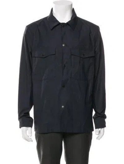 Pre-owned Theory Utility Jacket In Grey